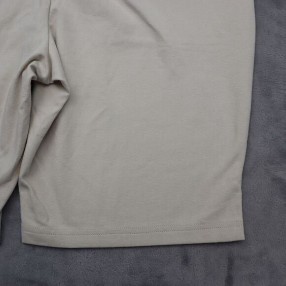 Croft Barrow Shorts Womens S Beige Sweat Mid Rise Pocket Stretch Pull On - Picture 16 of 16